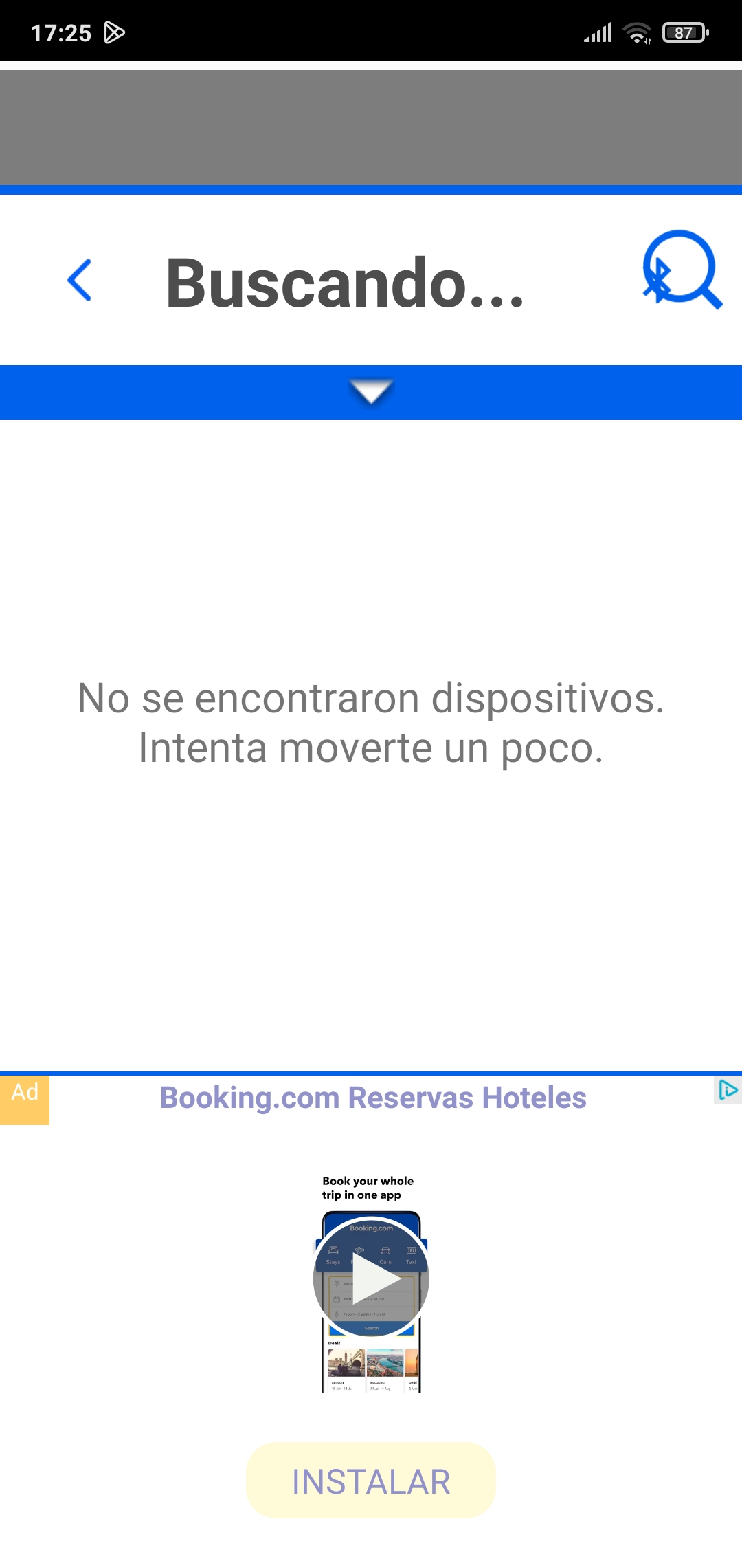 No se detecta nada